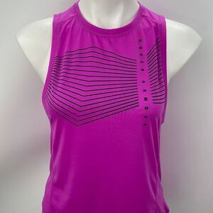 Under Armour sleeveless magenta tank size small